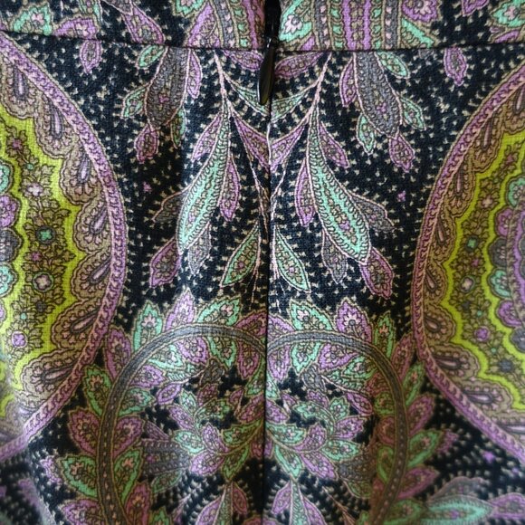 J. Crew JCrew #76239 Orchid Chartreuse Paisley pencil Skirt Petite 2 2P XS - Picture 7 of 11